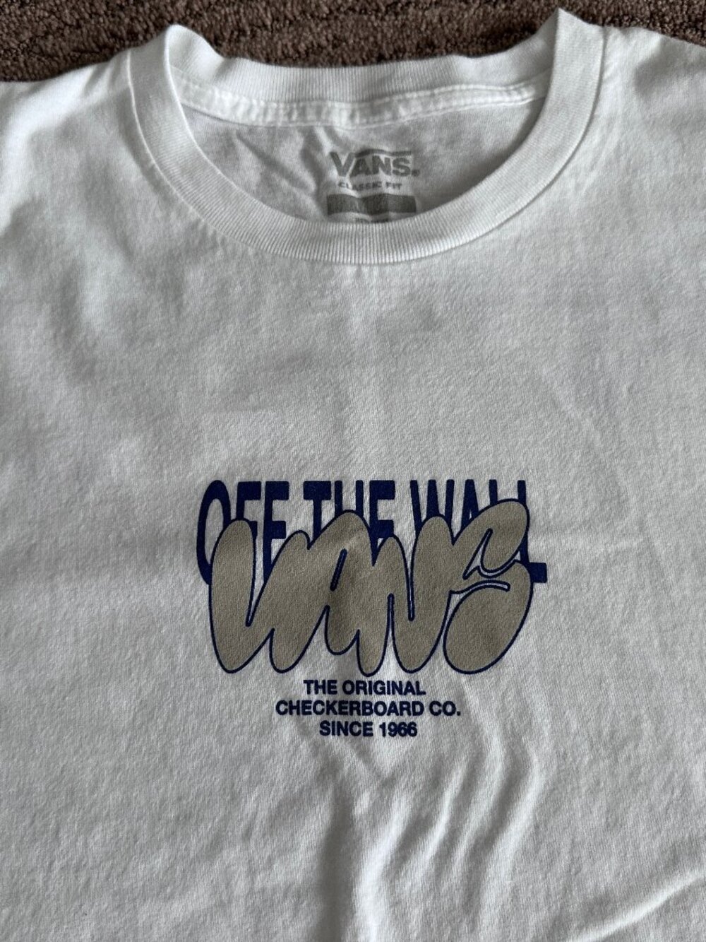 Vans tshirt, Size large, white